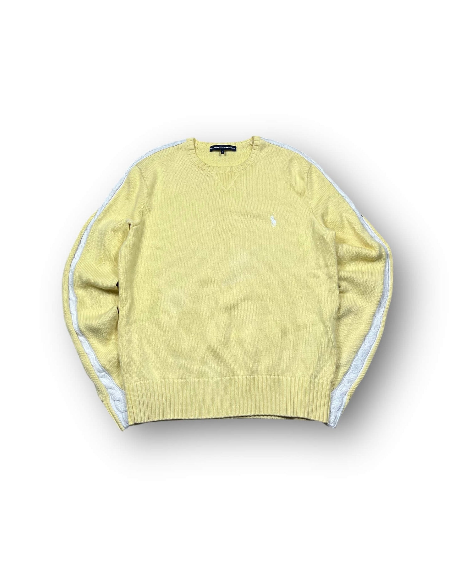 RALPH LAUREN ZOPFMUSTER SWEATER (M-L)