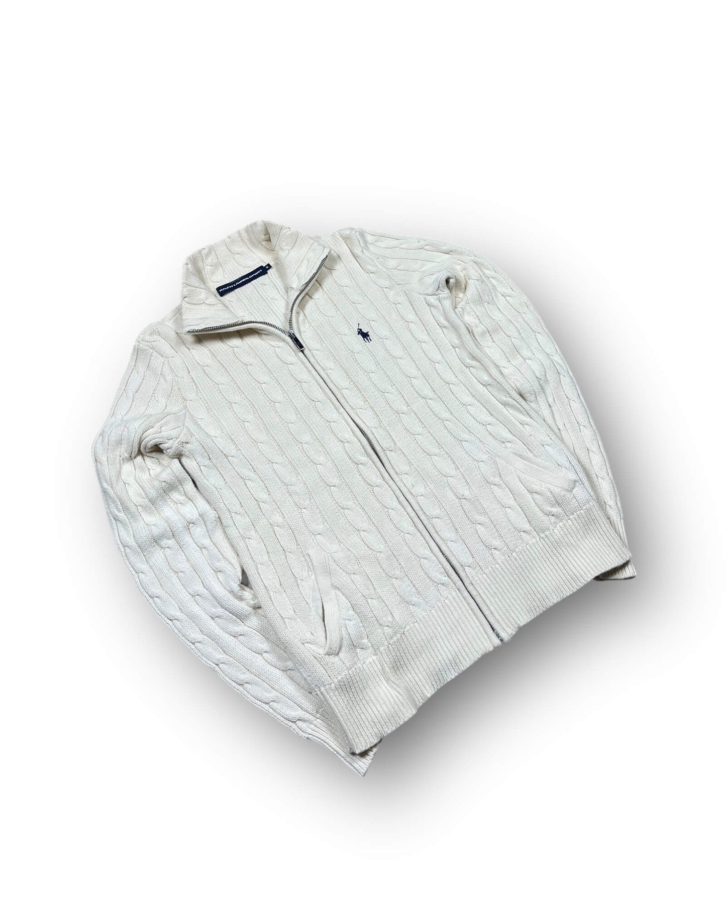 RALPH LAUREN ZOPFMUSTER SWEATER (S-M)