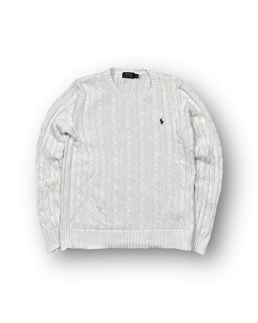 RALPH LAUREN ZOPFMUSTER SWEATER (M)
